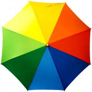 Зонт детский Радуга, Rain Brella, полуавтомат, арт.65